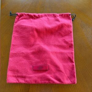 Valentino Vibrant Red Velvet Pouch